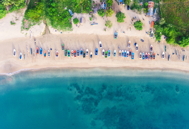 Peaceful view over Arugam Bay Beach