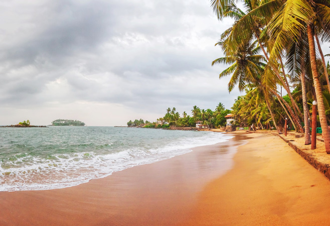 A sunset at Beruwala Beach