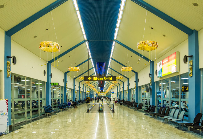 This airport offers modern amenities such as lounges, duty-free shopping, restaurants, and currency exchange services.