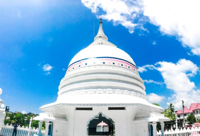 Buddhist temple pagoda in Moratuwa