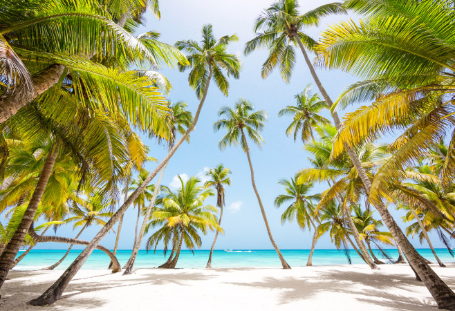A scenic view of the Maldives, with crystal-clear waters, before embarking on the journey to Sri Lanka